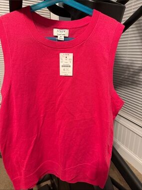 J.Crew Classic Shell Tank in Hot Pink